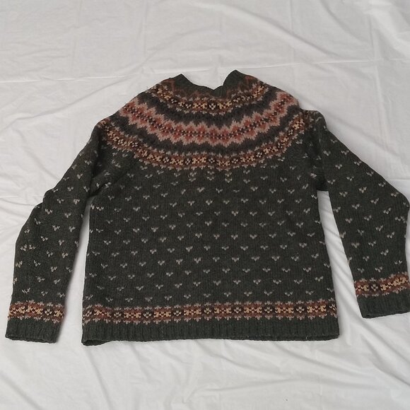 Point Zero Nicole Benisti Cardigan Designed Pattern 100 % Wool Size S - Picture 3 of 6